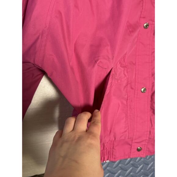 Innovations By Izzi Vintage 90s Womans Pink Windbreaker Jacket Size M Medium - Picture 2 of 8